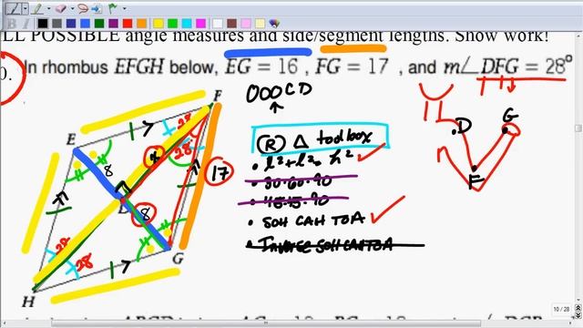 Unit VI Study Guide Circle Problems Video смотреть онлайн