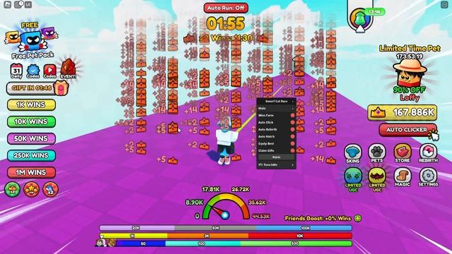 ROBLOX Smurf Cat Race Script Hack PASTEBIN GUI: Auto Win, Auto Rebirth, UGC Item & More! смотреть онлайн