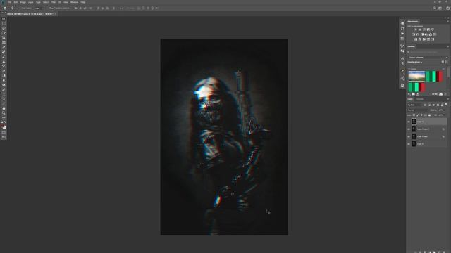 How to Create Glitch ART Effect – Photoshop Tutorial смотреть онлайн