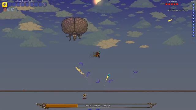 Terraria Fargo's Souls Eternity Mode - Brain of Cthulhu No Hit. смотреть онлайн