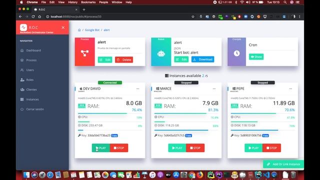 Rocketbot Studio - Rocketbot Orchestrator Center смотреть онлайн