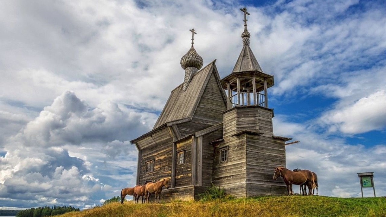 Деревянные Церкви Руси  (Чёрный кофе)