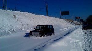 нива по снегу кама флаим.