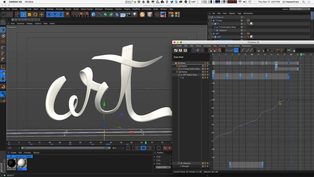 Cinema 4D Tutorial - Create a Bouncy Logo Animation Using the Jiggle Deformer смотреть онлайн