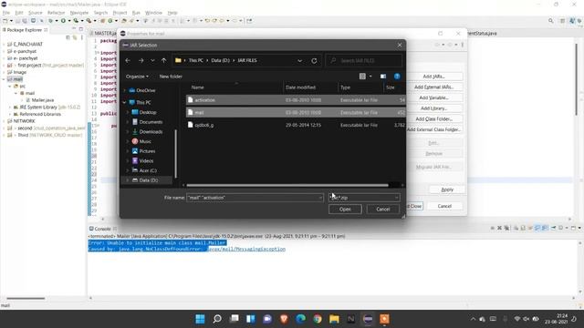 "Error: Unable to initialize main class mail.Mailer" - Error Resolved смотреть онлайн