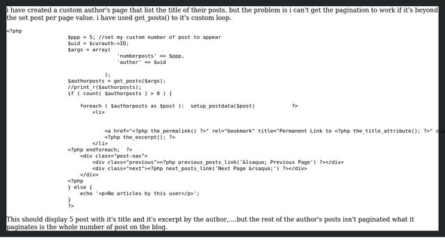Wordpress: Adding Pagination on a Custom Author Page смотреть онлайн
