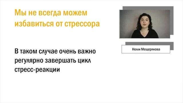 Управление стрессом. Лекция Нелли Мещеряковой смотреть онлайн