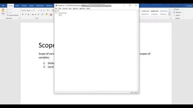 2.6 Scope of variable | Chapter 2 Functions | PYTHON CLASS 12 смотреть онлайн
