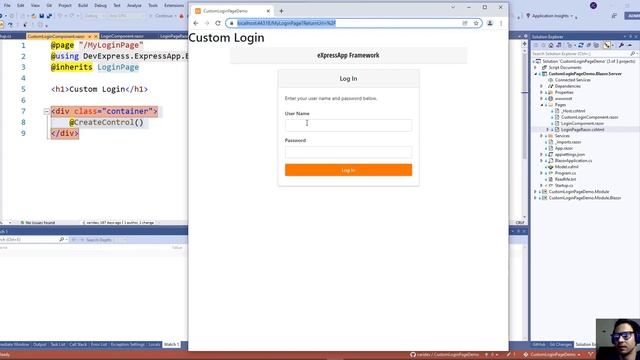 XAF Blazor Custom Login Page смотреть онлайн