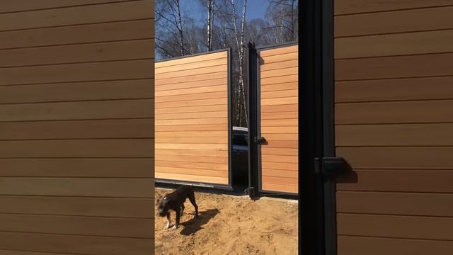 Откатные ворота и калитка смотреть онлайн