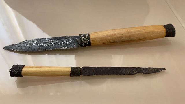 Ножи Сольвычегодская эмаль (Усольская финифть) 17 век, Россия / Antique Russian knives смотреть онлайн