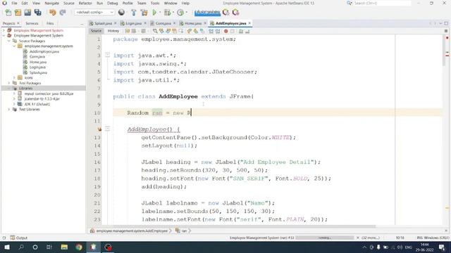 5/8 - Employee Management System | Java Project | Creating Add Employee class смотреть онлайн