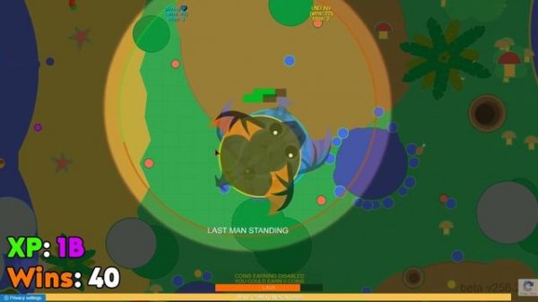 Mope.io |100 Arena wins and 2.15B max XP in mope beta | Server with bots