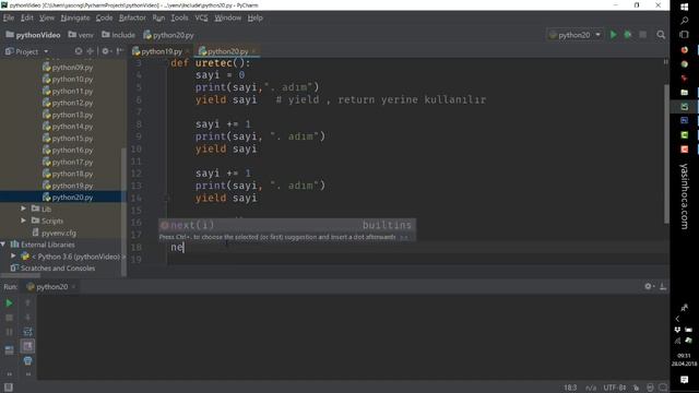 Python - 20 - Generators смотреть онлайн