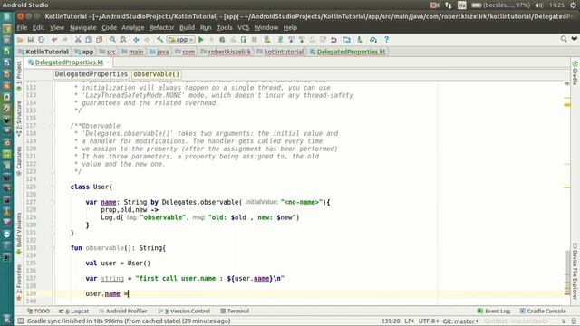 Android Kotlin Tutorial #112 - Delegated Properties - Standard Delegates - Observable смотреть онлайн