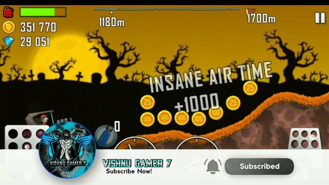 How to Hit Skeleton In Hill Climb Racing | Hit 5 Skeleton In One Run | Hill Climb Racing. смотреть онлайн