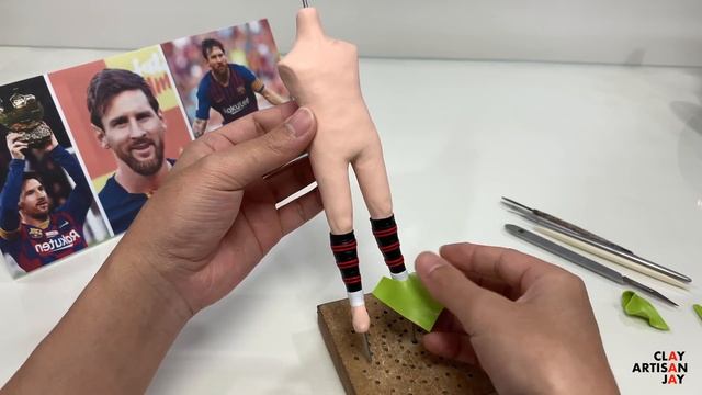 Clay Sculpture: Lionel Messi, The Full Figure Sculpturing Process From Scratch