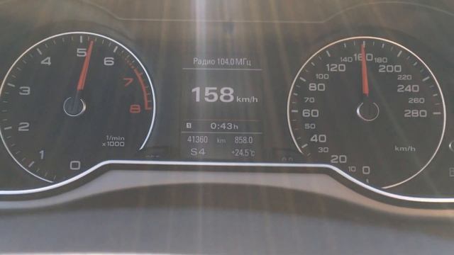 Audi A4 B8 2.0 TFSI 225 hp quattro s-tronic 0-200 km/h смотреть онлайн