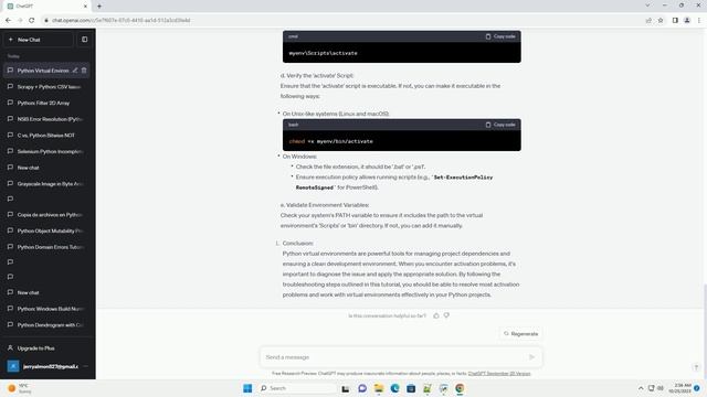 Python Virtual Environment Activation Problem смотреть онлайн