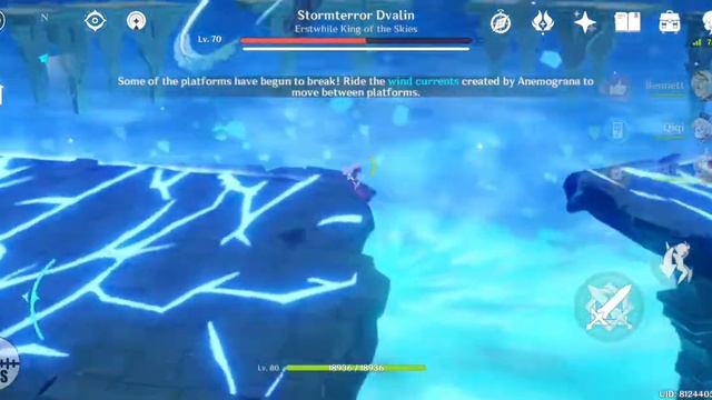 Genshin Impact AR 44 Weekly Boss Stormterror Lair Keqing DPS смотреть онлайн