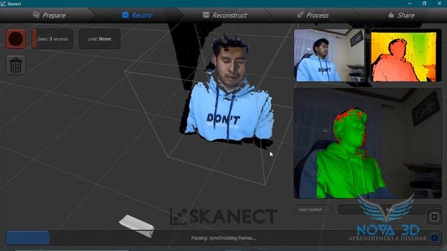 Usando KINECT de XBOX como scanner!!! смотреть онлайн
