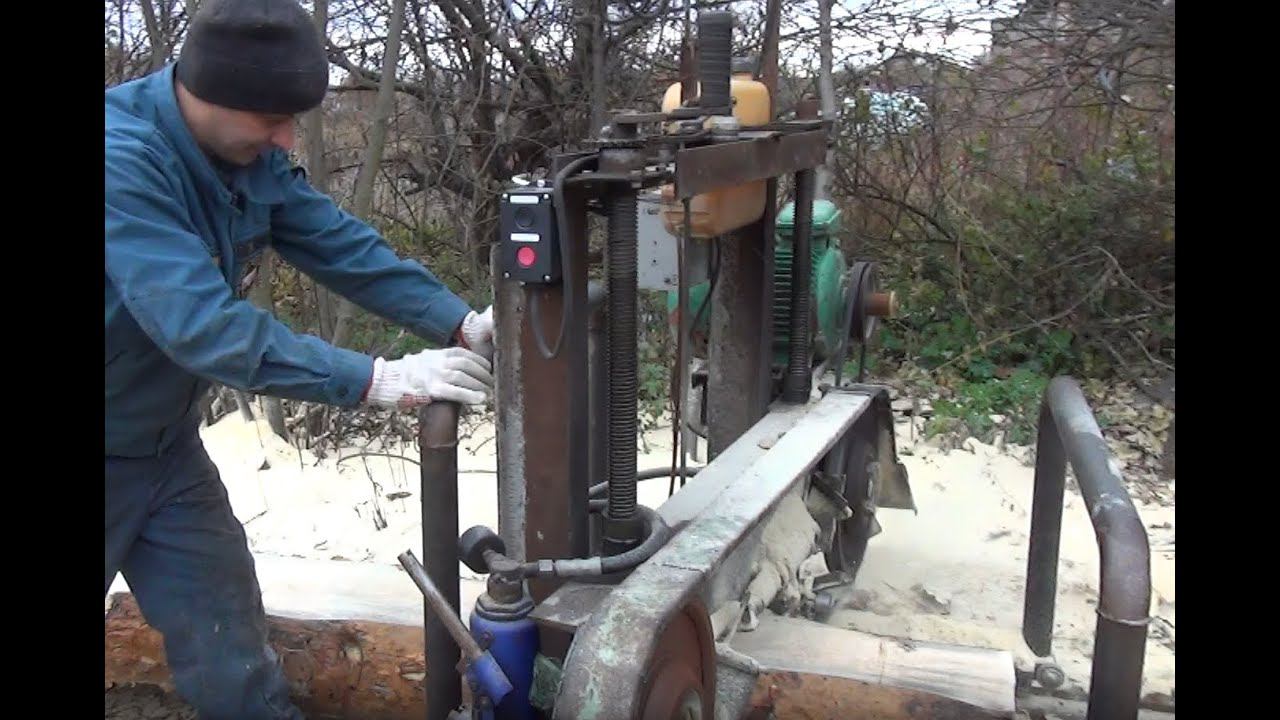 Продолжаем пилить ленточная пилорама своими руками смотреть онлайн