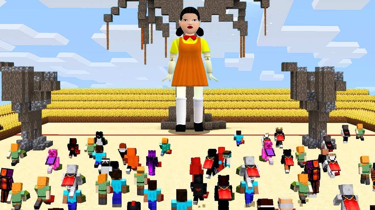 ? 100 игроков, но Игра в Кальмара в Майнкрафт.mp4 смотреть онлайн