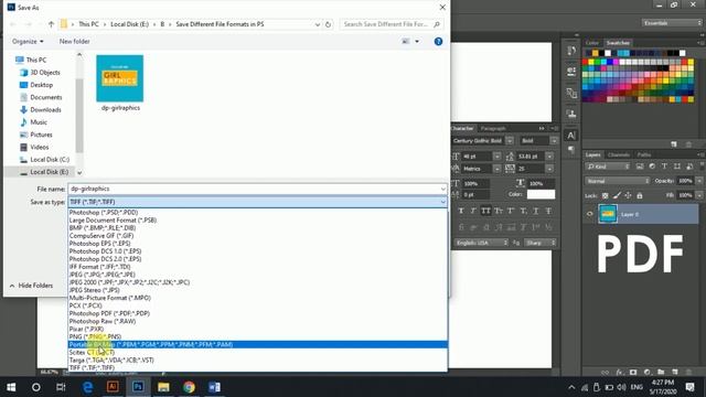 How to Save different File formats in Photoshop CC | Urdu Hindi | Photoshop Tutorials смотреть онлайн