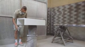 Покраска накладки на кухонную вытяжку