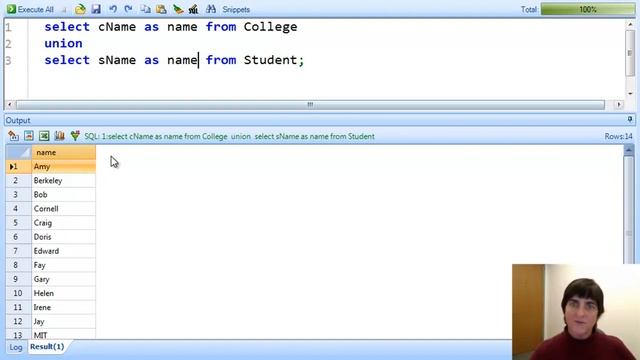 6 Table Variables and Set Operators SQL Databases Relational Databases and SQL edX6 смотреть онлайн
