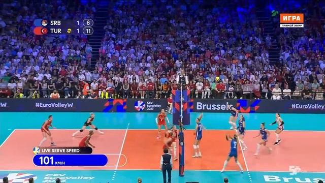 2023 CEV European Championship / Final / Serbia - Türkiye [03.09.2023, RU] смотреть онлайн
