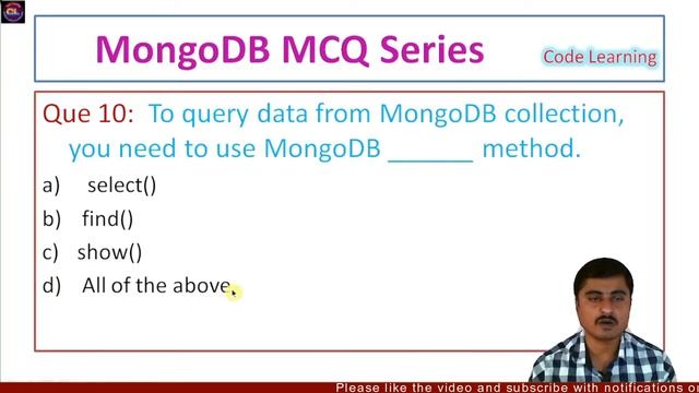 MongoDB MCQ Lecture 3|MongoDB MCQ |MongoDB MCQ Series |Mongo shell Commands MCQ |Code Learning смотреть онлайн