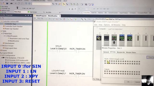 Allen bradley with advanced math (sin, xpy, x square ) ,FFL,FFU ,using excel (Dynamic graphic ), смотреть онлайн