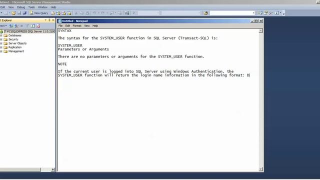 SQL SYSTEM_USER Function - how to use SYSTEM_USER Function смотреть онлайн