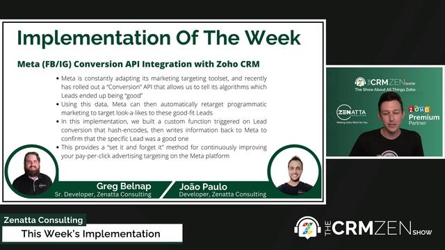 Meta (FB/IG) Conversion API Integration with Zoho CRM смотреть онлайн