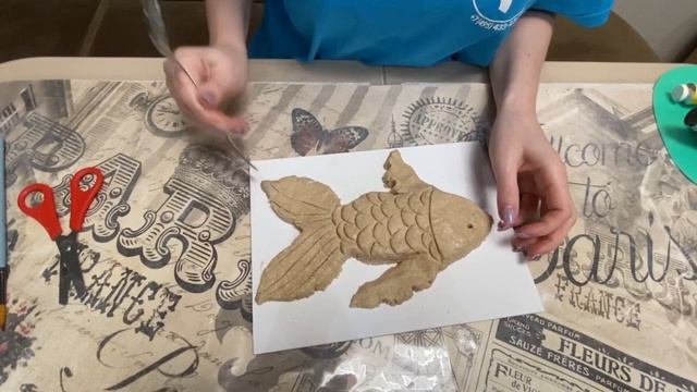 Шедевры из шкафа. Объёмная картина из солёного теста. "Золотая рыбка 3D" смотреть онлайн