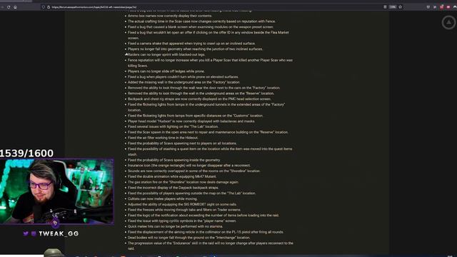 SHORELINE FIXED?? NEW HIGH LEVEL QUESTS! FULL PATCH NOTES | Escape from Tarkov Gaming News | TweaK смотреть онлайн