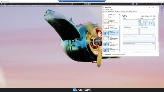 GPU Render Farm for Blender & Cycles Render with 4x RTX 4090 | Blender Cloud Rendering | iRender смотреть онлайн