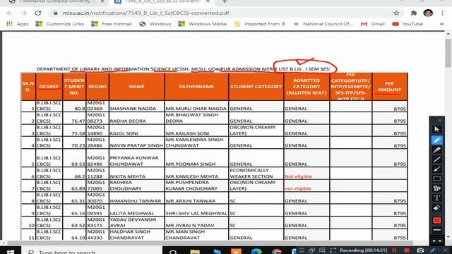 MLSU PG ADMISSION 2020-21 PROVIONAL MERIT LIST & FEE DEPOSITION | REVEL FORM | ADMISSION DATE смотреть онлайн