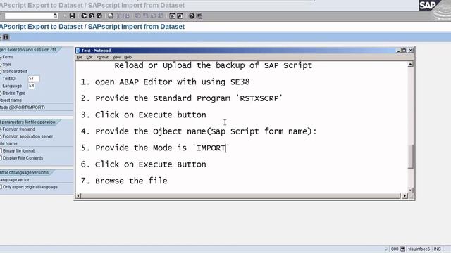 Upload New SAP script using 'RSTXSCRP' смотреть онлайн