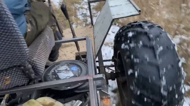 Самодельный вездеход.Поездка на озеро смотреть онлайн