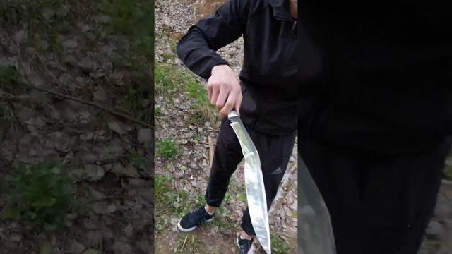 Кукри Непальское оружие хороший нож для отдыха на природе. Цельнометаллический нож смотреть онлайн