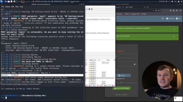 Login Bypass Vulnerabilities with SQL Injections and sqlmap (Detect & Mitigate)