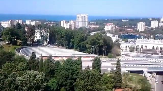 Панорамный вид на море и город Сочи смотреть онлайн