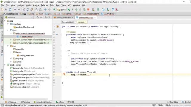 android app development tutorial for beginners Part 15 OnClick Method смотреть онлайн