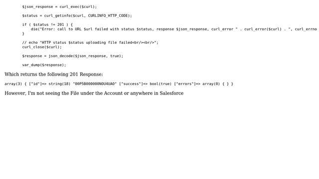 Salesforce: Can I Upload Remote PDF File to Account via PHP? смотреть онлайн