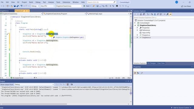 Thread-Safe Singleton Design Pattern in C# | Locks in C# | Multithreading|Lazy Initialization|Part- смотреть онлайн