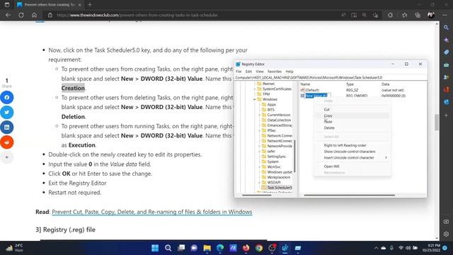 Prevent others from creating Tasks in Task Scheduler in Windows 11/10 смотреть онлайн