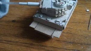 как сделать танк тигр 1 из картона , бумаги своими руками