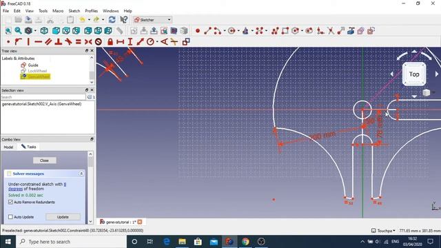 Geneva Wheel Build Part 3 A: The Hard Way to finish the Maltese Cross in FreeCAD смотреть онлайн